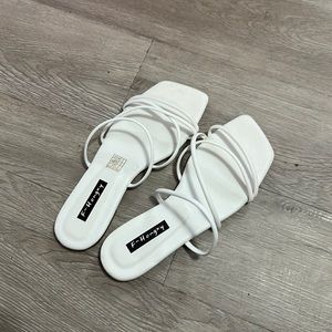 Shein White Sandals